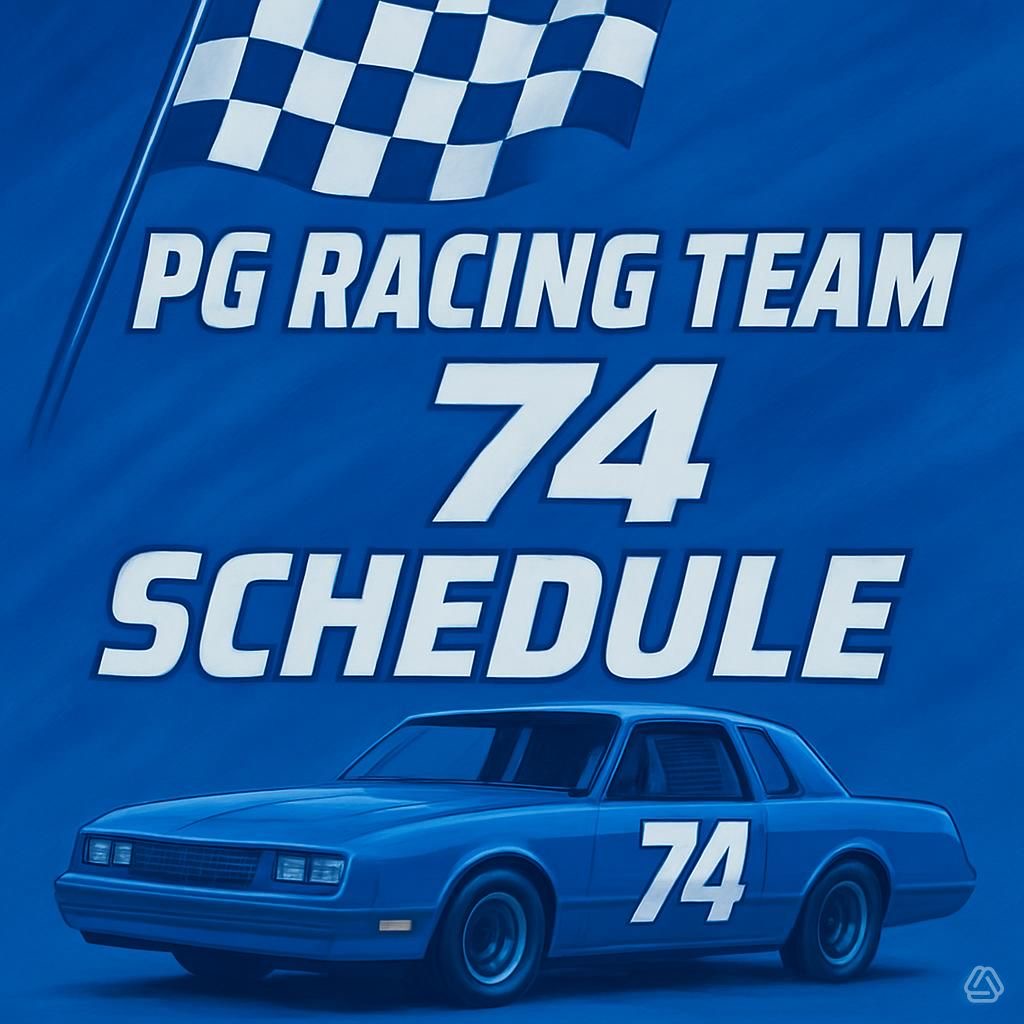 PG Racing Team 74 Schedule